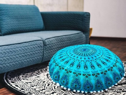 Mandala Large Pouf Pillow Case Meditation Floor Cushion Cover Bohemian Ottoman - Picture 44 of 112