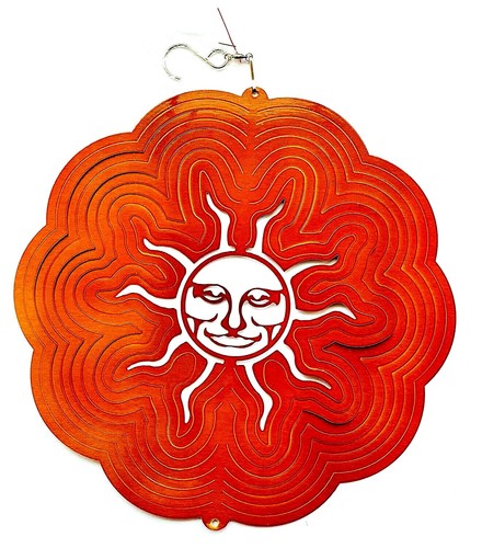 3D Sun Metal Garden Wind Spinner Hanging Wind Chime Suncatcher Garden Decor Gift - Picture 2 of 25