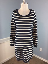 Banana Republic Navy blue Xs White Stripe Cashmere Work Casual Cute classic