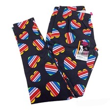 No Boundaries Ankle Leggings-7/9 Juniors Multi Color Hearts
