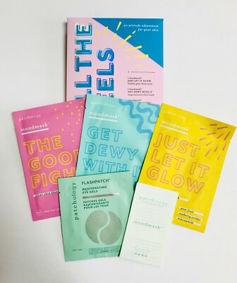 Patchology All The Feels 4-Piece Facial Masks for Glowing Dewy Skin New Gift Set