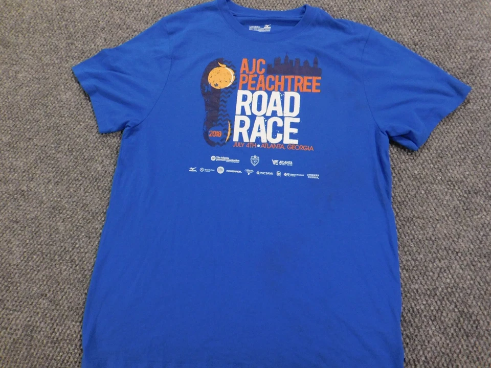 Camisa Mizuno Hombre Pequeña Azul ajc Roadrace Foto 3 de 4