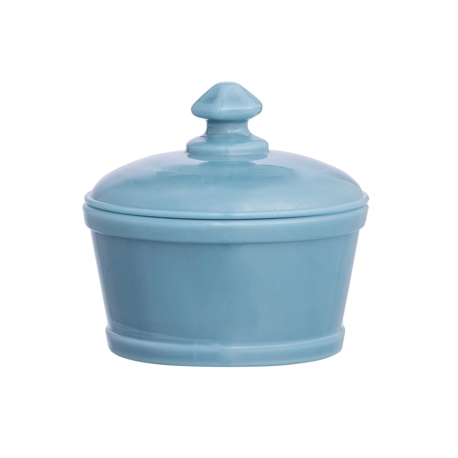 Mosser Glass USA Vintage Style Butter Tub in Georgia Blue new