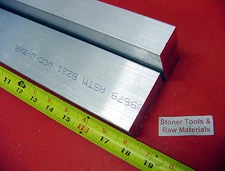 2 Pieces 1" X 1-1/2" ALUMINUM 6061 FLAT BAR 18" long T6511 SOLID Mill Stock