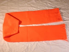 Neon Orange Solid Fleece Scarf Hunting Gear