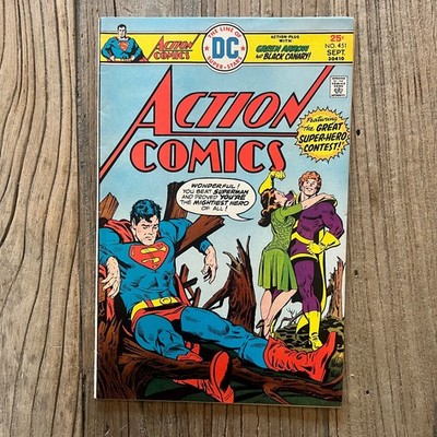 Action Comics 451 DC 1975 Superman Green Arrow Black Canary Bronze Age