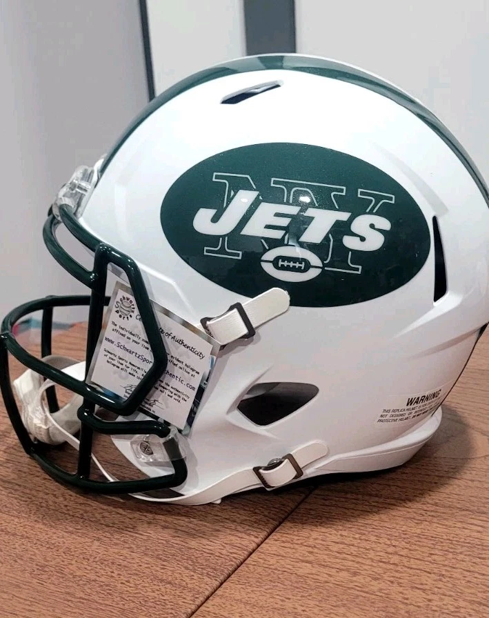 NY Jets CURTIS MARTIN Signed Full Size Riddell Speed Replica Helmet AUTO   - Image 4 of 4