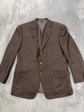 Ermenegildo Zegna Couture xxx Blazer Jacket Cashmere Blend Mens Size 42R Brown