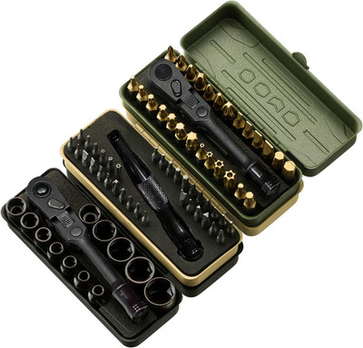 Tool Torx Bit Set 77-Piece, Fully Armed Bits Ratchet Set with 13-Piece 1/4'' Dr.
