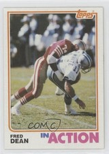 1982 Topps In Action Fred Dean #484 HOF 2k3