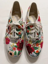Rifle Paper Co Keds floral size 8 Garden Party lace up