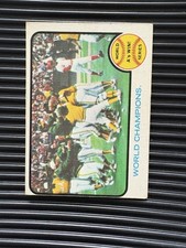 1973 Topps 1972 World Series A’s Win World Series World Champions #210