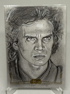 2024 Star Wars Galaxy Anakin Skywalker Gold Foil Sketch by Steve Alce