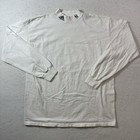 New York Yankees Mock Neck Turtleneck Adidas MLB Official Vintage 90s White XL