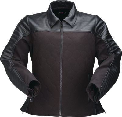 Z1R Women's Fury Black Motorcycle Jacket XS 2813-1033 with Leather &