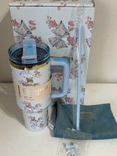 Stanley Love Shack Fancy Quencher Tumbler 40oz Blue Floral. Limited Edition