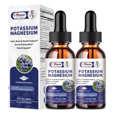 Magnesium Glycinate Liquid Drops with D3/K2/B6 Support Bone, Muscle  Sleep