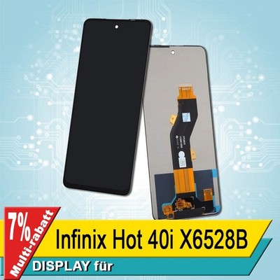Display Für Infinix Hot 40i X6528B Bildschirm LCD Schwarz