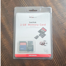 SanDisk 2GB microSD High Capacity Memory Card with Adapters Universal