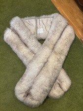 Very Long Fox Fur Scarf Stole Boa Wrap Fluffy Soft 82" L, 10"W USA FURRIER