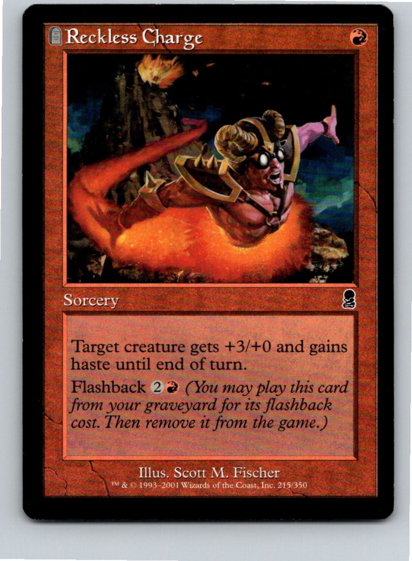 Magic the Gathering Reckless Charge Odyssey MTG Free Shipping!