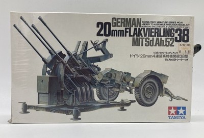TAMIYA. 35091.  GERMAN 20MM FLAKVIERLING 38 MIT SD.AH.52. 1/48 SCALE