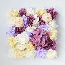 Mur de fleurs artificielles utilisation polyvalente couleurs vibrantes arrangeme