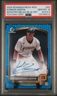2025 Bowman - Chrome Prospect Mega Box Autographs Konnor Griffin #BMA-KG Blue...