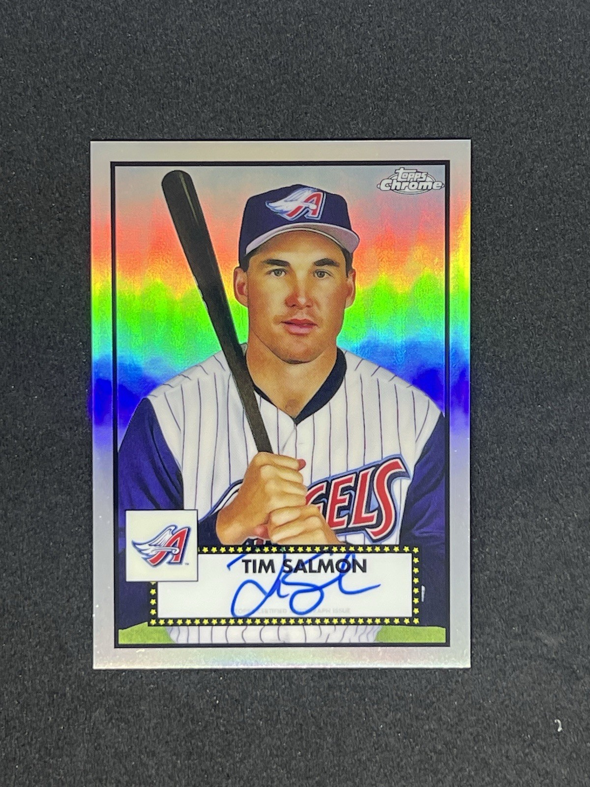 2021 Topps Chrome Platinum Autographs Tim Salmon #PA-TSA Refractor 125/199 (AU)