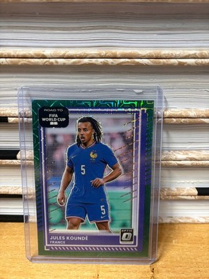 2025-26 Panini Donruss Road To FIFA World Cup Jules Kounde Optic Green Mojo /49