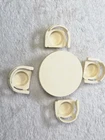 Vintage Fisher Price Little People Dollhouse Table Chairs Set Play Family...