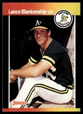 1989 Donruss Lance Blankenship Rookie Oakland Athletics #621