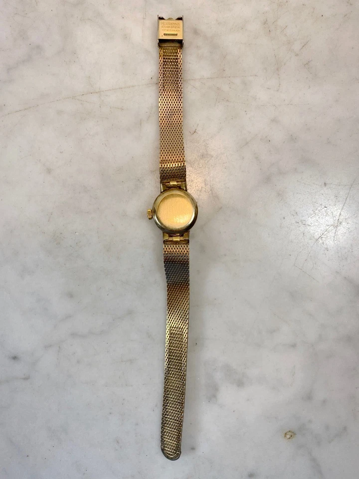 Reloj para mujer vintage MATHEY TISSOT RELLENO DE ORO 10K. 17 Joyas Manual SUIZO Foto 3 de 4