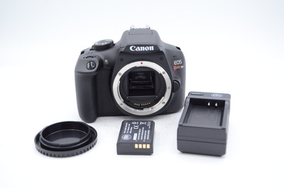Canon EOS Rebel T6 DSLR Camera Body, Black 18MP With Charger and Battery.