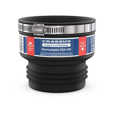 CRASSUS Steckadapter CSA 100 (100-116mm auf 100-105mm), bis 0,5 bar