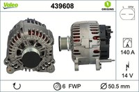 Generator Valeo 439608 FÜR Audi Seat Skoda VW Lichtmaschine Drehstromgenerator