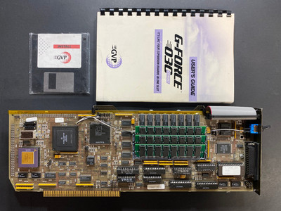   Commodore Turbo Accelerator GVP G-Force 030 COMBO 33Mhz for Amiga 2000 All set