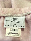 HOT COTTON Sz L Pink Linen Wide Leg Pant with Pockets 46" Hip by Marc Ware USA — photo 6