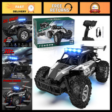 High-Speed 1:12 Remote Control Car 33KM/H Off-Road Truck LED Headlight Rechargea