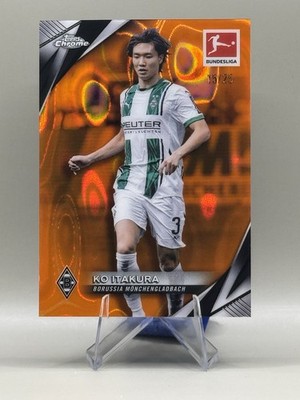 Ko Itakura Ajax 2024-25 Topps Chrome Bundesliga Orange Refractor /25 (Japan)