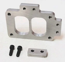 Stainless T6 Divided Turbo Inlet Flange Mounting Tabs Threaded S480 S488 S476 