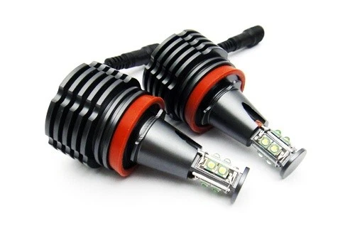 LED 80W Angel Eye Halo Light H8 For BMW E90 E92 E82 E60 E84 E70 X5 E71 X6 Amber - Image 3 of 4