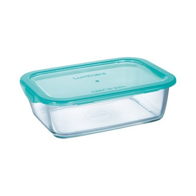 LUMINARC Glasbehälter mit Deckel Vorratsbehälter Lunch Box 1,22 L rechteckig 