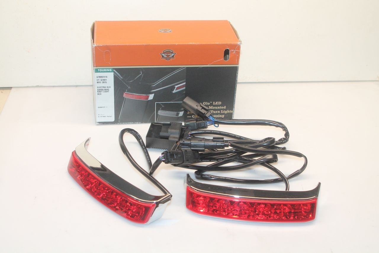 Kit éclairage sacoches LED Harley Davidson Touring 67800241A feux de position et freinage