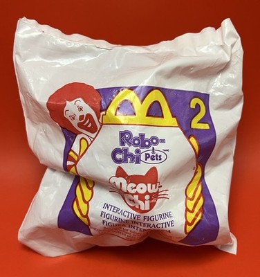 2001 Sega Mcdonalds Robo Chi Pets #2 Meow Chi Interactive Toy Cat SEALED