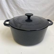 CUISINART 5 Quart Grey Enamel Over Cast Iron Dutch Oven Pot 5QT 4.8L