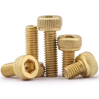 5pcs DIN912 Allen screws Hexagonal screws brass M2 x 5mm