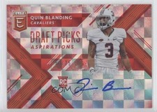 2018 Panini Elite Draft Picks Aspirations Red 51/75 Quin Blanding #204 Auto 0dp1