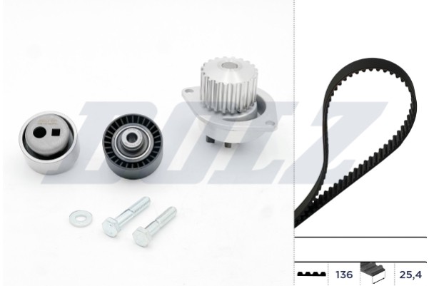 Fits DOLZ KD010 TIMING KPL. + WATER PUMP PEUGEOT 106iI 1.5 D 05.96- - Image 18