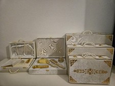 Luxus &Ccedil;eyiz Set in Wei&szlig; & Gold